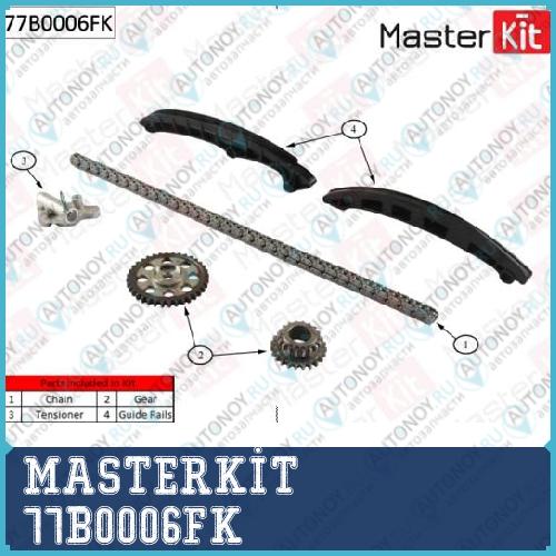 Комплект цепи Грм Audi. VW 1.4FSi/TFSi 16V 07> 77B0006FK