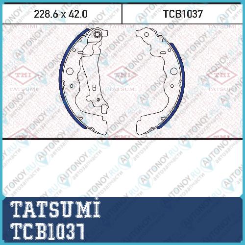 Колодки тормозные барабанные Renault Duster/Kangoo/Grand Kangoo 08-> TCB1037