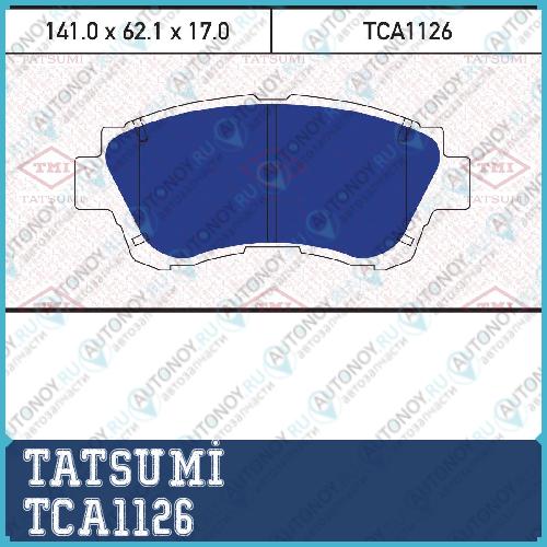Колодки тормозные дисковые передние Toyota Camry/Celica 91->LEXUS ES/LS 91-> TCA1126