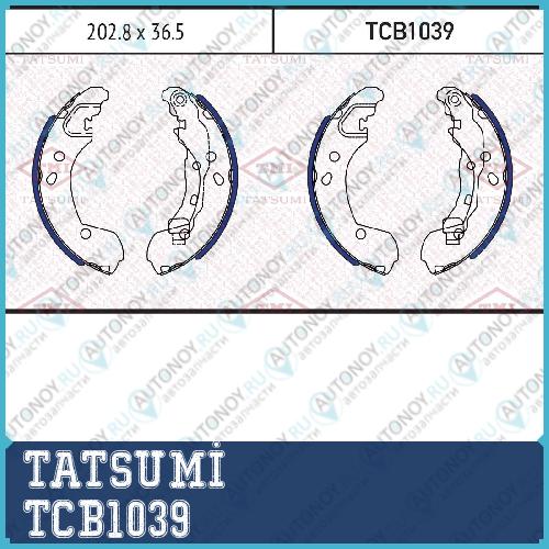 Колодки тормозные барабанные Nissan Micra/Note 06->Renault Clio/Modus 04-> TCB1039
