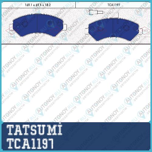 Колодки тормозные дисковые передние Citroen Jumper 06->Peugeot Boxer 06->Fiat Ducato 07-> TCA1197