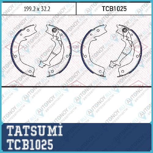Колодки тормозные барабанные Mitsubishi Pajero 00-> TCB1025