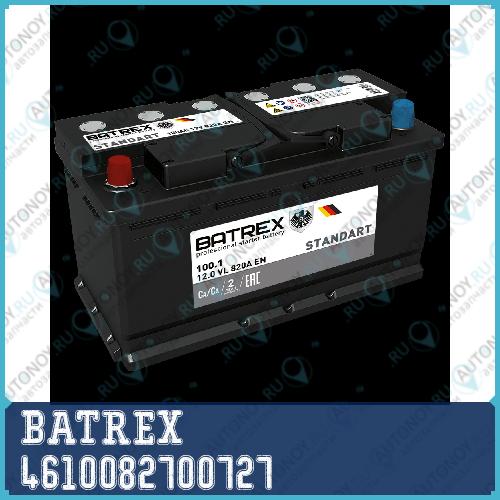 Аккумулятор Batrex STANDART 12V 100Ah 820A (+-) прямая Euro B13 CA/CA+SILVER 352x175x190 4610082700727