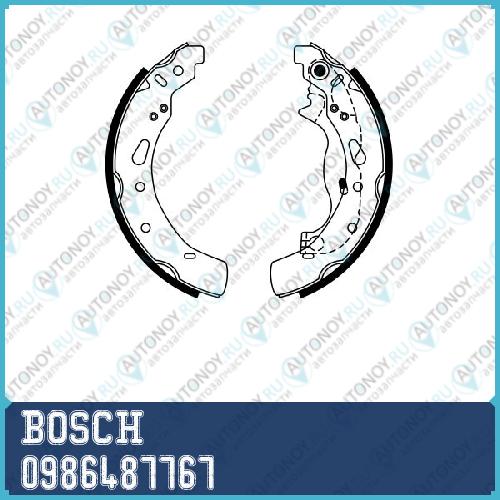 Колодки тормозные барабанные 0986487767