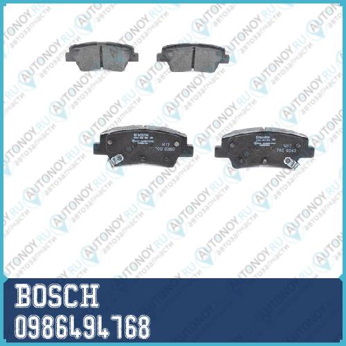 Колодки задние Kia CEED Hyundai i30 2012- Toyota AURIS E18 0986494768