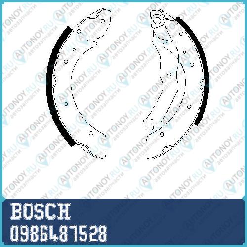 Тормозные колодки 0986487528