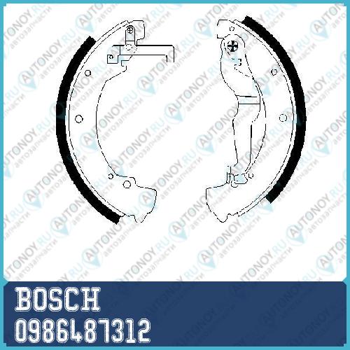 Тормозные колодки 0986487312