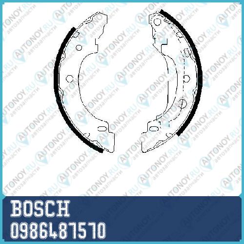 Тормозные колодки 0986487570