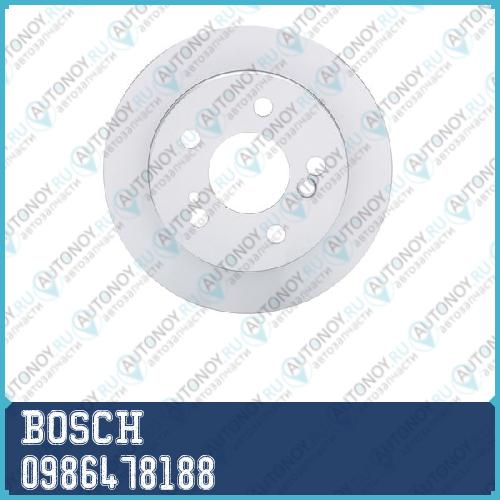 Диск тормозной задний Mercedes C W201 W202 E W124 0986478188