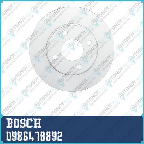Тормозной диск 0986478892