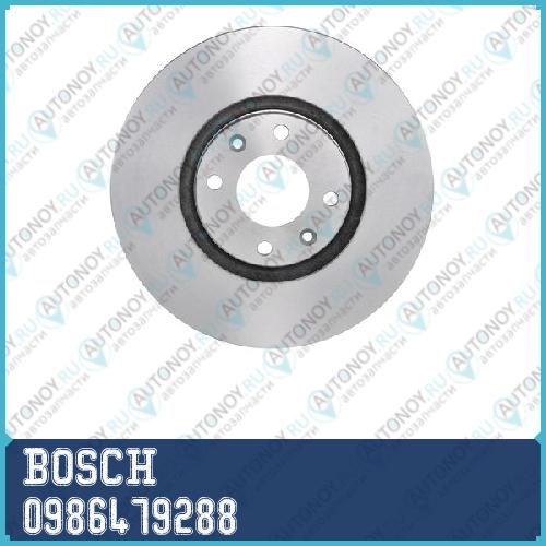 Диск тормозной передний Citroen C4 PICASSO 08- Peugeot 307 2.0 0986479288