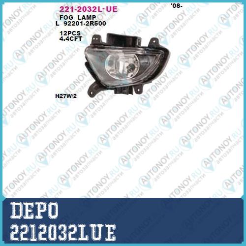 Фара п/тум. L Hyundai i30 10- 2212032LUE