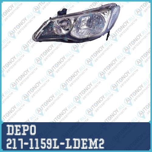 Фара левая под корректор Honda CIVIC 2005- SDN / 217-1159L-LDEM2