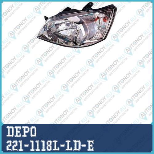 Фара левая Hyundai GETZ 2002- / 221-1118L-LD-E