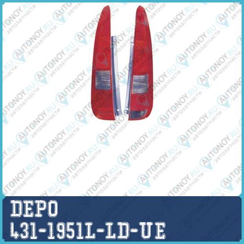 Фонарь левый 3 лампочки Ford FUSION 2003- / 431-1951L-LD-UE