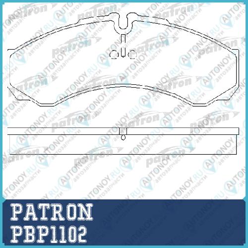 Колодки тормозные PBP1102