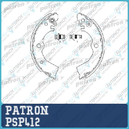 Колодки тормозные барабанные PSP412