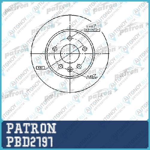 Диск тормозной передн PBD2797