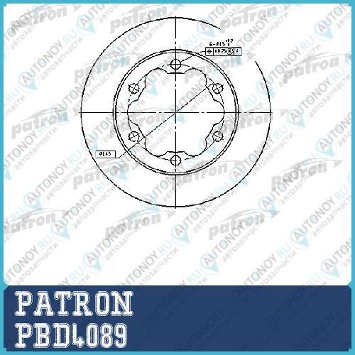 Диск тормозной задн PBD4089