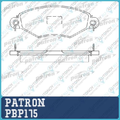 Дисковые тормозные колодки PBP175 (GDB628)