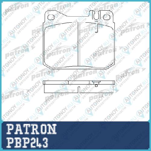 Дисковые тормозные колодки PBP243 (GDB264)