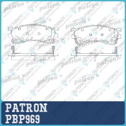 Дисковые тормозные колодки PBP969 (GDB1200)
