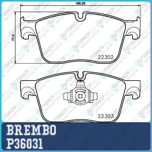 Колодки тормозные P36031