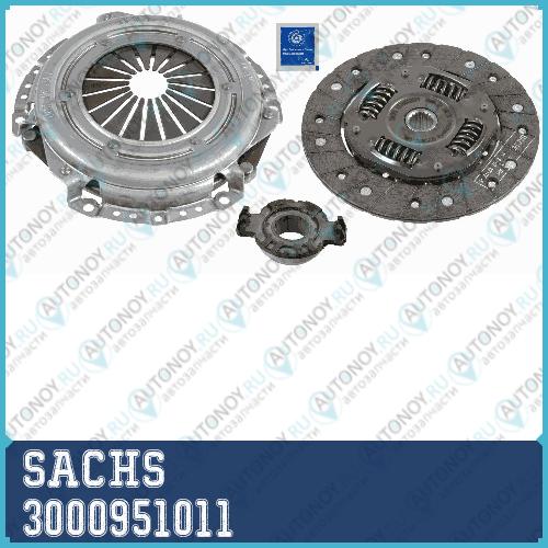 Комплект сцепления Peugeot 206 1.4 16V 03- 3000951011