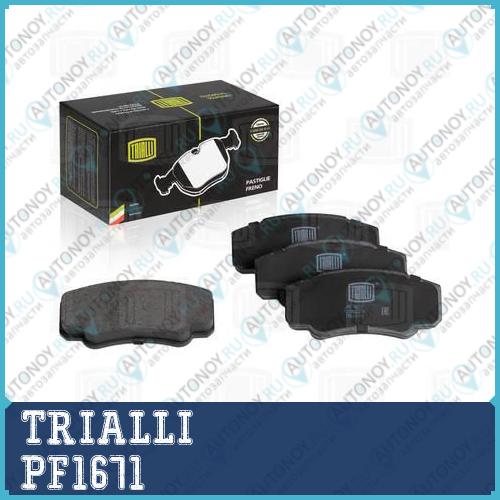 Колодки торм. диск. зад. для а/м Fiat Ducato (02-) 230-244 т/с Brembo 109x50  PF1671