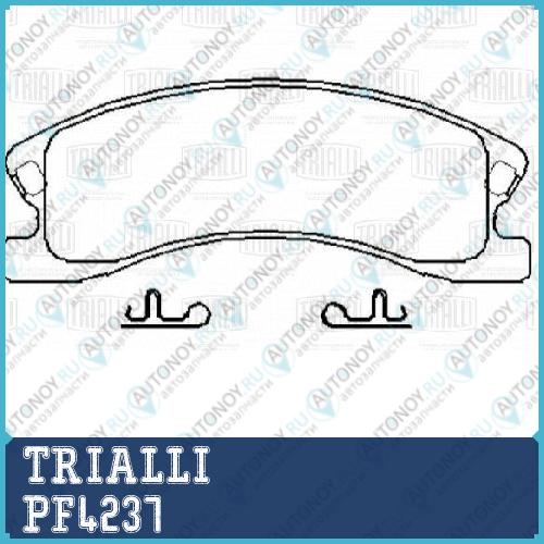 Колодки тормозные диск. перед. Jeep Grand Cherokee II (99-) (PF 4237)