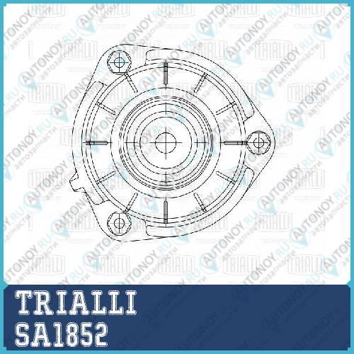 Опора стойки перед. Skoda Octavia (04-)VW Golf (03-)Golf (08-)Passat (05-) (с подшип.) (SA 1852)