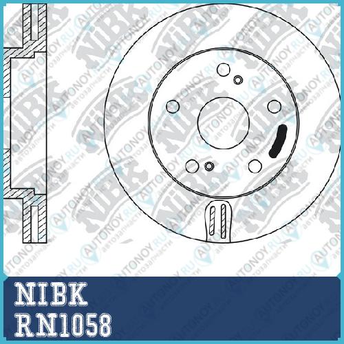 Диск тормозной Toyota CARINA E 1.6-2.0 92-95/CELICA 1.8 93- передний RN1058
