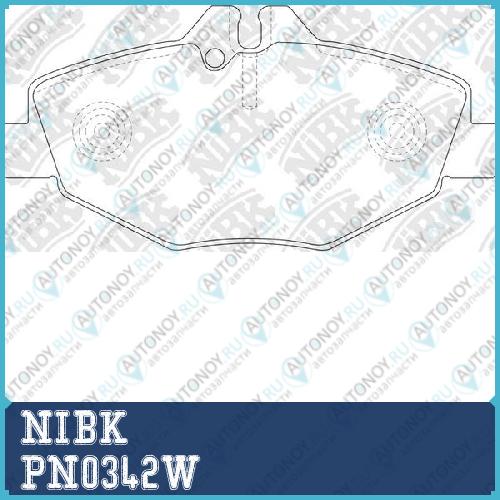 Колодки тормозные дисковые (с датчиком износа) PN0342W
