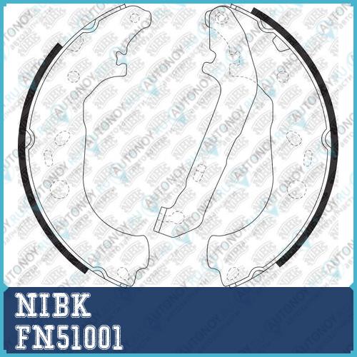 Колодки тормозные барабанные Ford FOCUS 2005-2012 FN51001
