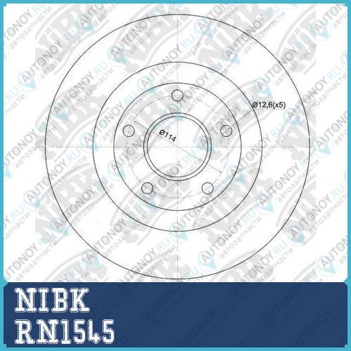 Диск тормозной передний Nissan Maxima QX33 00-03 D=296мм RN1545