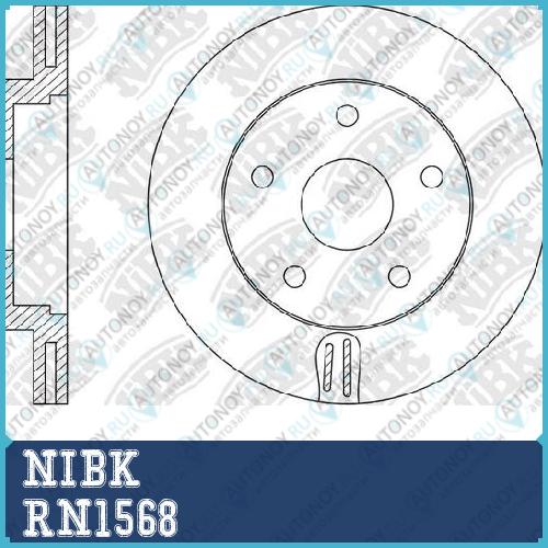 Диск тормозной Nissan Teana 2013> RN1568