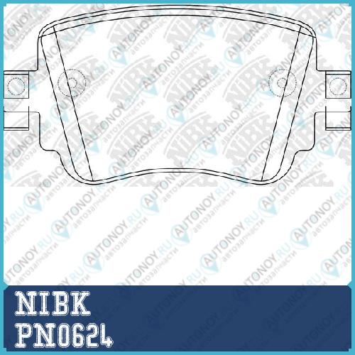 Колодки тормозные дисковые Skoda OCTAVIA 12-  PN0624