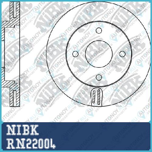Диск тормозной Nissan Cube 02-08 RN22004