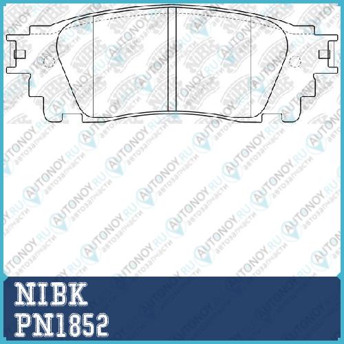 Колодки тормозные дисковые LEXUS RX 15-  PN1852