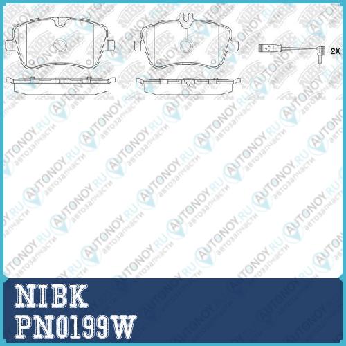 Колодки тормозные дисковые (с датчиком) PN0199W