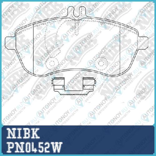 Колодки тормозные дисковые (с датчиком) PN0452W