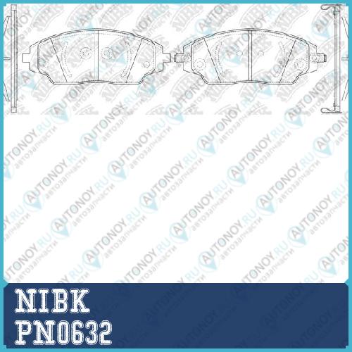 Колодки тормозные дисковые CHEVROLET AVEO 11-/COBALT 13-  PN0632