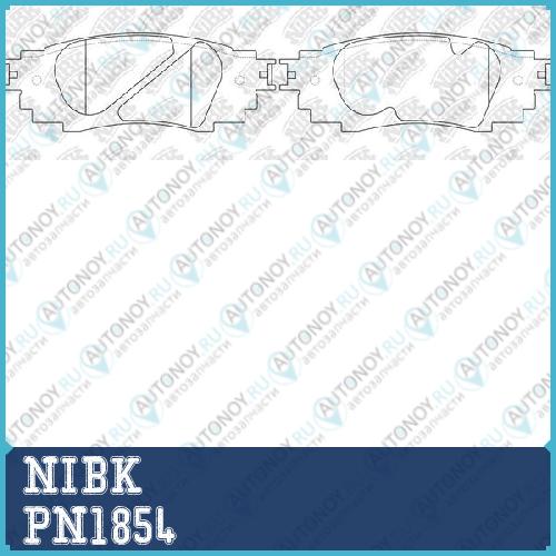 Колодки тормозные дисковые LEXUS RX 2.0 2015> PN1854