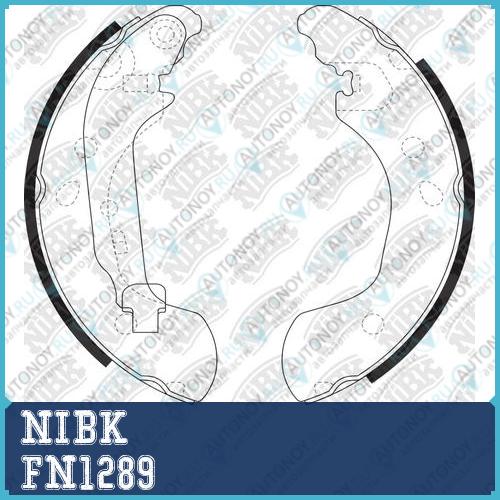 Колодки тормозные барбанные NIBK FN1289