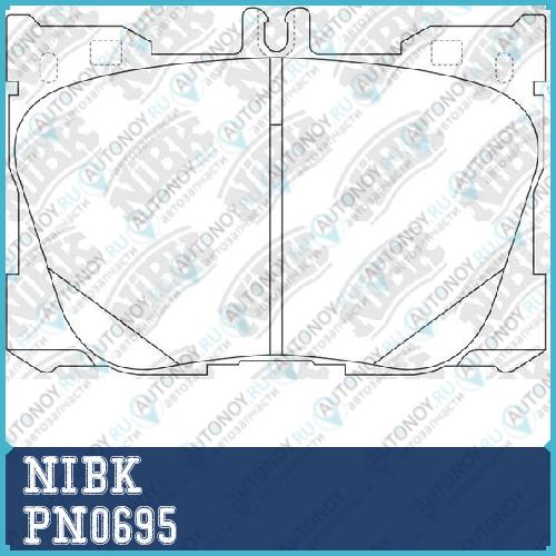 Колодки тормозные дисковые PN0695