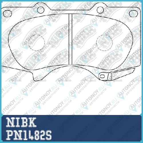 Колодки тормозные Performance Toyota LC PRADO 2009> PN1482S