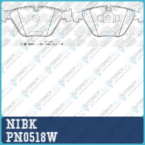 Колодка тормозная диск. PN0518W