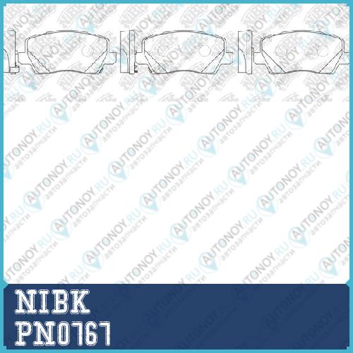 Колодка тормозная диск. PN0767