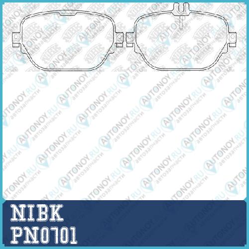 Колодки тормозные дисковые PN0701