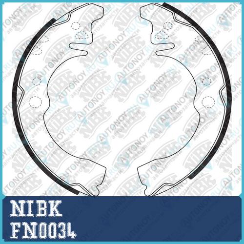 Колодки тормозные барабанные FN0034